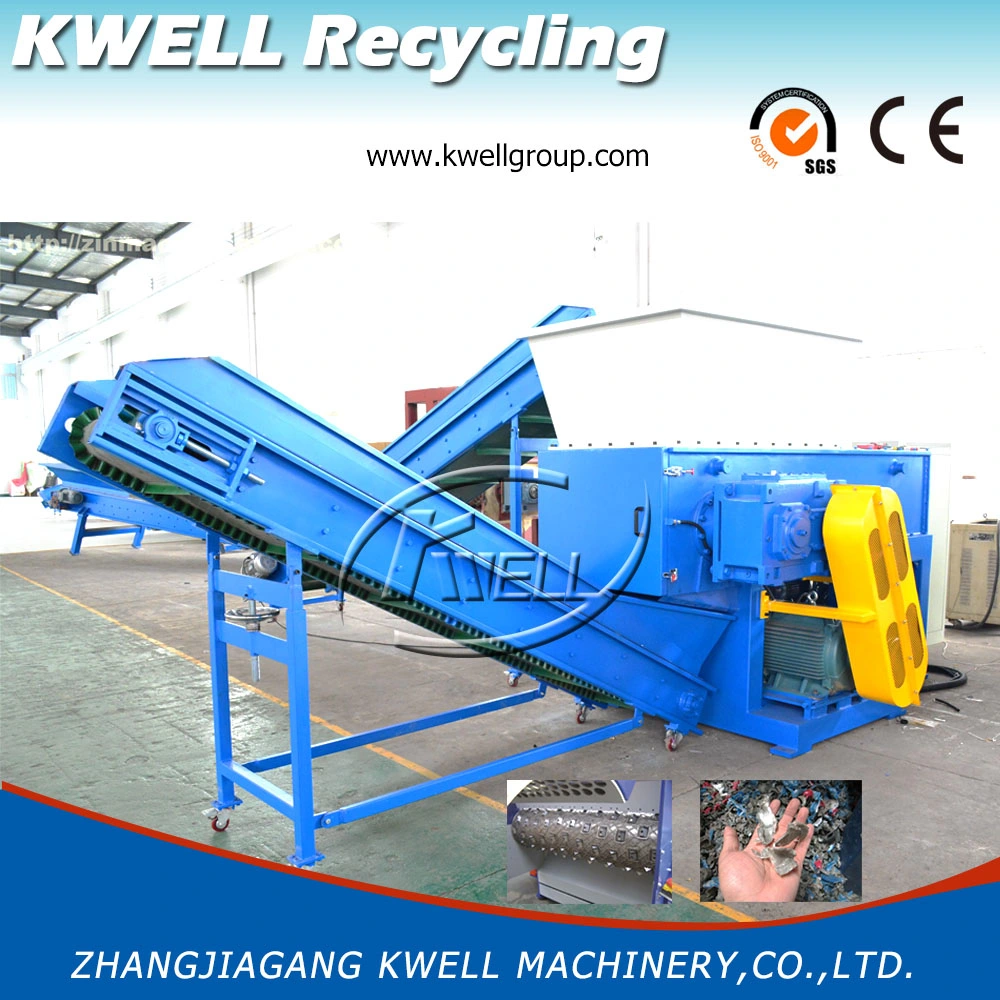 Waste Plastic Recycling Machine Single Shaft Shredder Machine Pet Bottle / Woven Bag/ Plastic Film Crusher